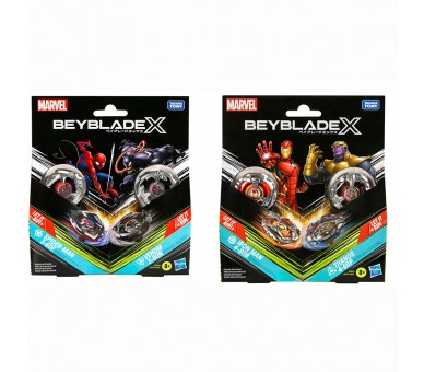 Kit inicial Beyblade X Marvel surtido