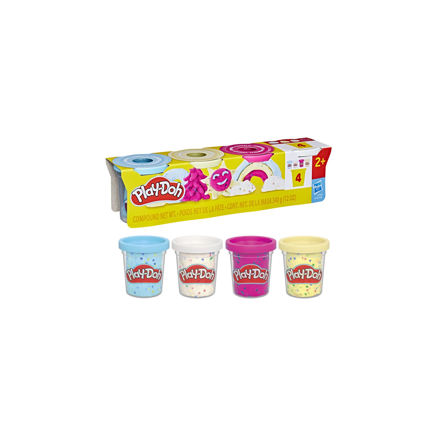 Set 4 botes plastilina Play-Doh