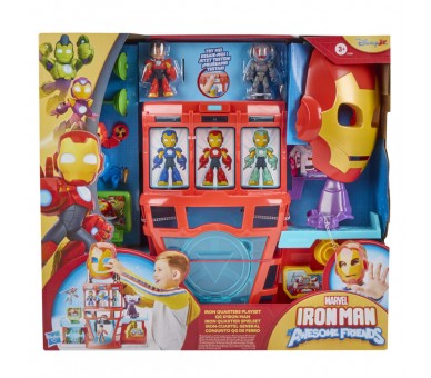 Playset Cuartel General Iron Man y Su Superequipo Marvel