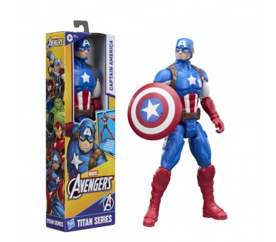 Figura Capitan America Titan Series Los Vengadores Avengers Marvel 30cm