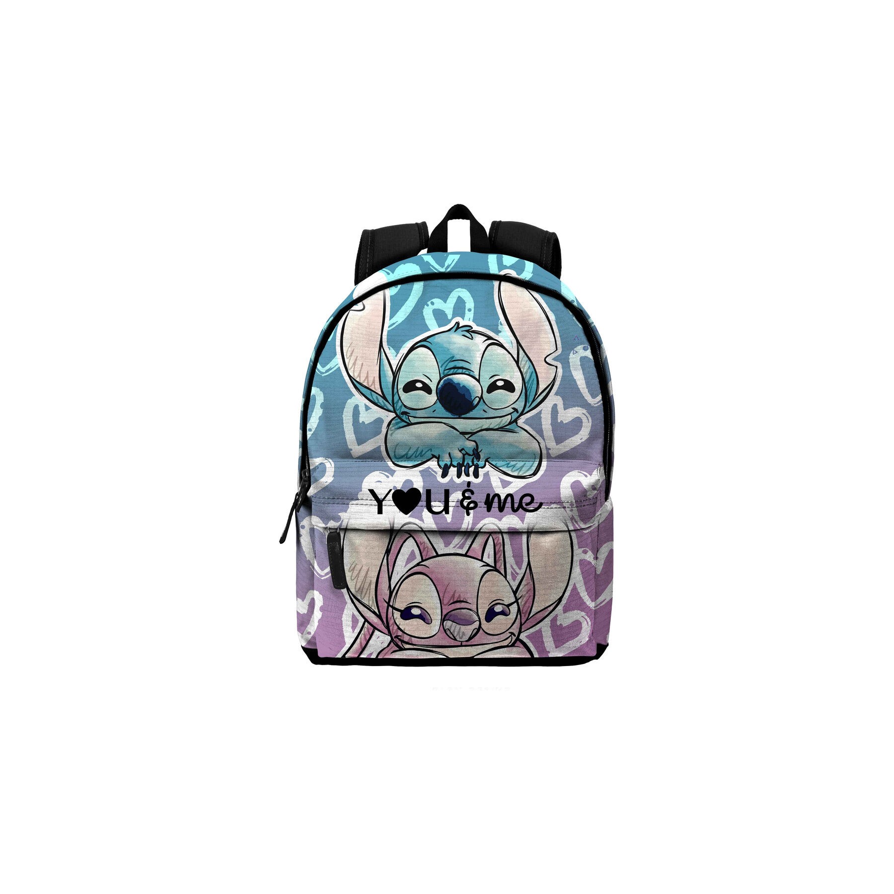 Mochila Angel & Stitch Disney 44cm