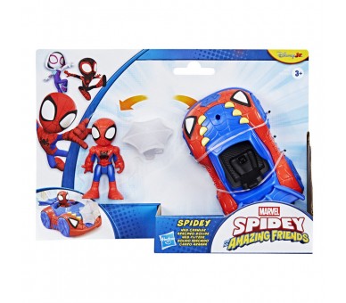Figura + Vehiculo Spidey y Su Superequipo Marvel