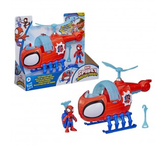 Figura + Vehiculo Spidey y Su Superequipo Marvel