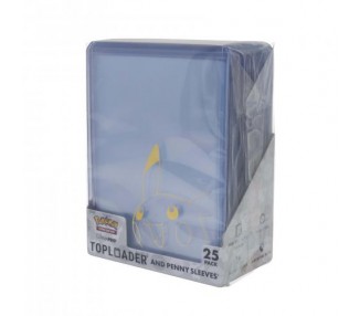 Pokemon Toploader and Penny Sleeves Combo Pack Pikachu U-PRO