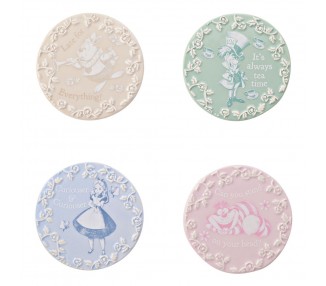 Set 4 posavasos Alicia en el Pais de las Maravillas Disney