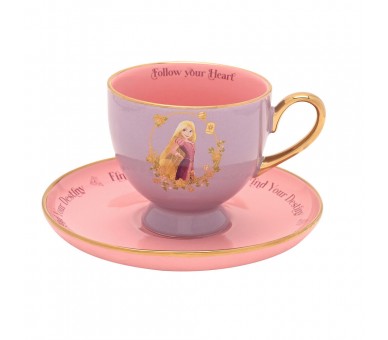 Taza te y platillo Rapunzel Princesas Disney