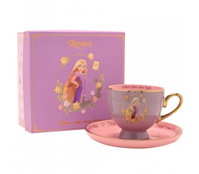 Taza te y platillo Rapunzel Princesas Disney