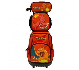 Set Trolley + portatodo + bolsa portameriendas Pokemon