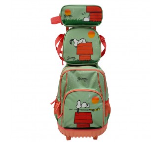 Set Trolley + portatodo + bolsa portameriendas Snoopy Peanuts