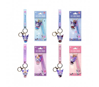 Llavero figura Kuromi Cute Outfit Hello Kitty and Friends 5cm surtido