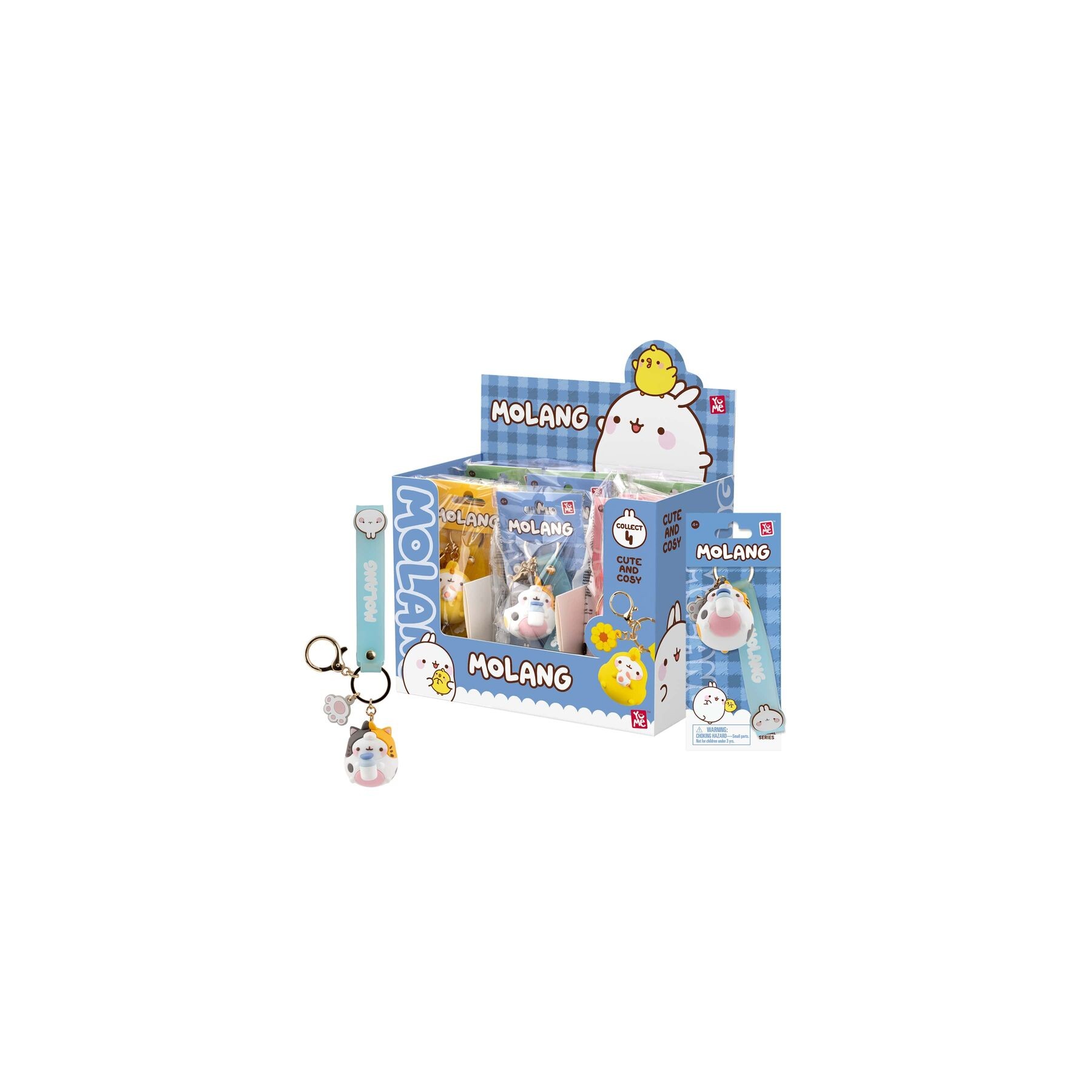 Llavero figura Animal Costume Molang 5cm surtido