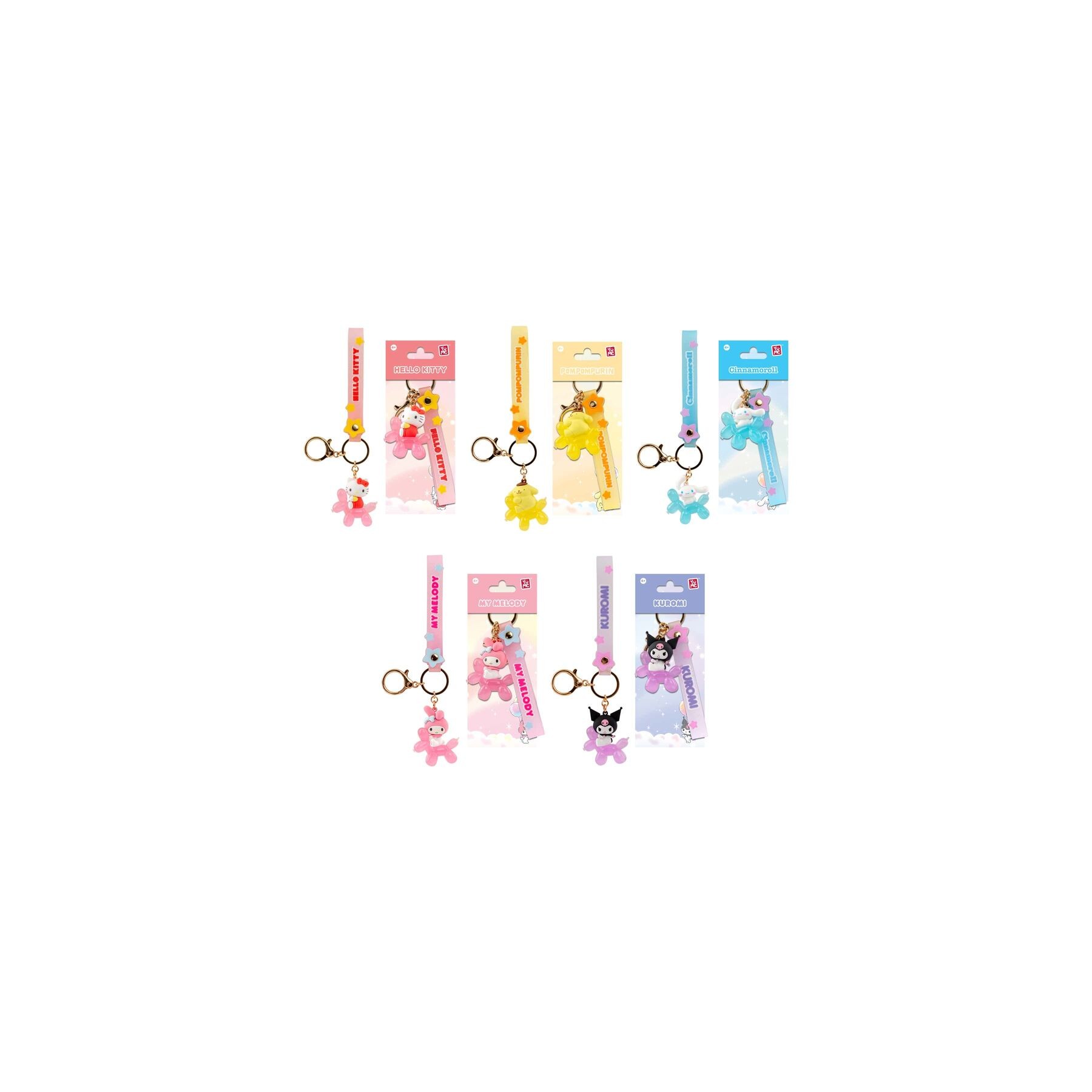 Llavero figura Balloon Hello Kitty and Friends 5cm surtido