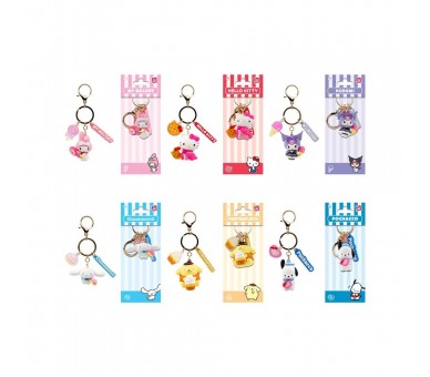 Llavero figura Tea Party Hello Kitty and Friends 4cm surtido