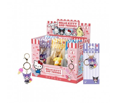 Llavero figura Tea Party Hello Kitty and Friends 4cm surtido
