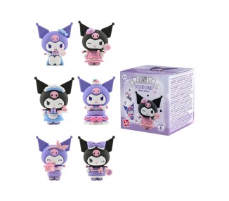 Figura sorpresa Kuromi Birthday Party Hello Kitty 5cm surtido
