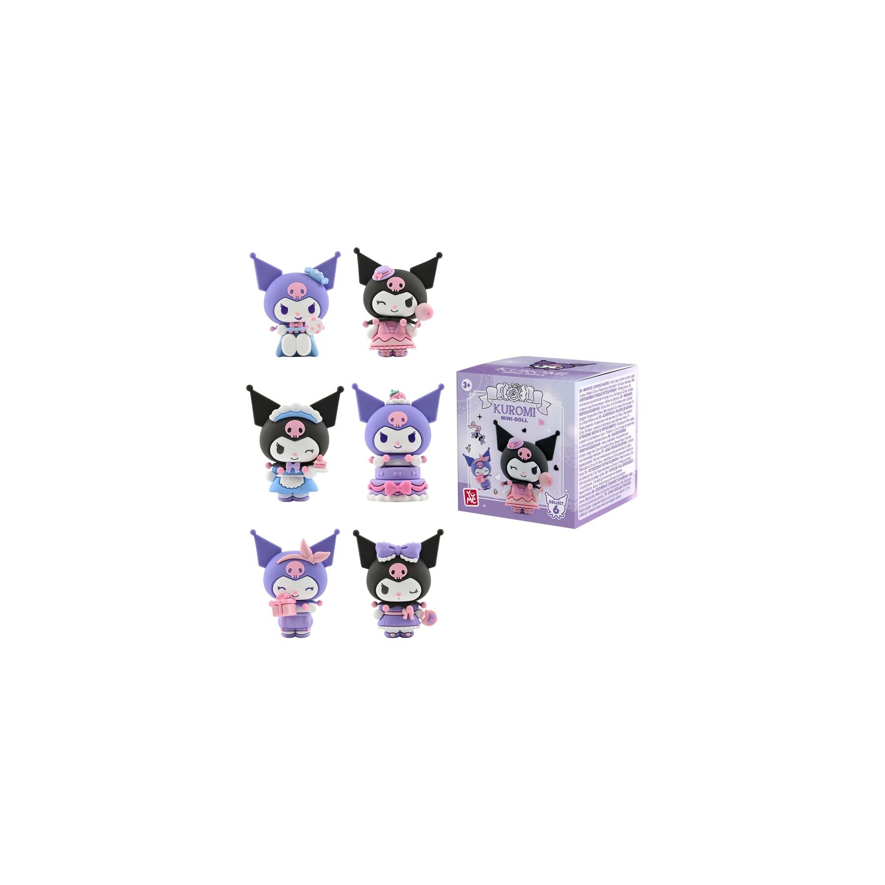 Figura sorpresa Kuromi Birthday Party Hello Kitty 5cm surtido