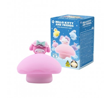 Figura sorpresa Luz Nocturna Little Mushroom Hello Kitty and Friends 6,6cm surtido