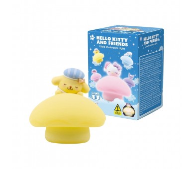 Figura sorpresa Luz Nocturna Little Mushroom Hello Kitty and Friends 6,6cm surtido