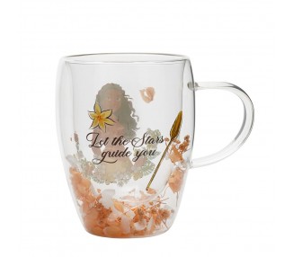 Taza cristal flores secas Vaiana Moana Princesas Disney