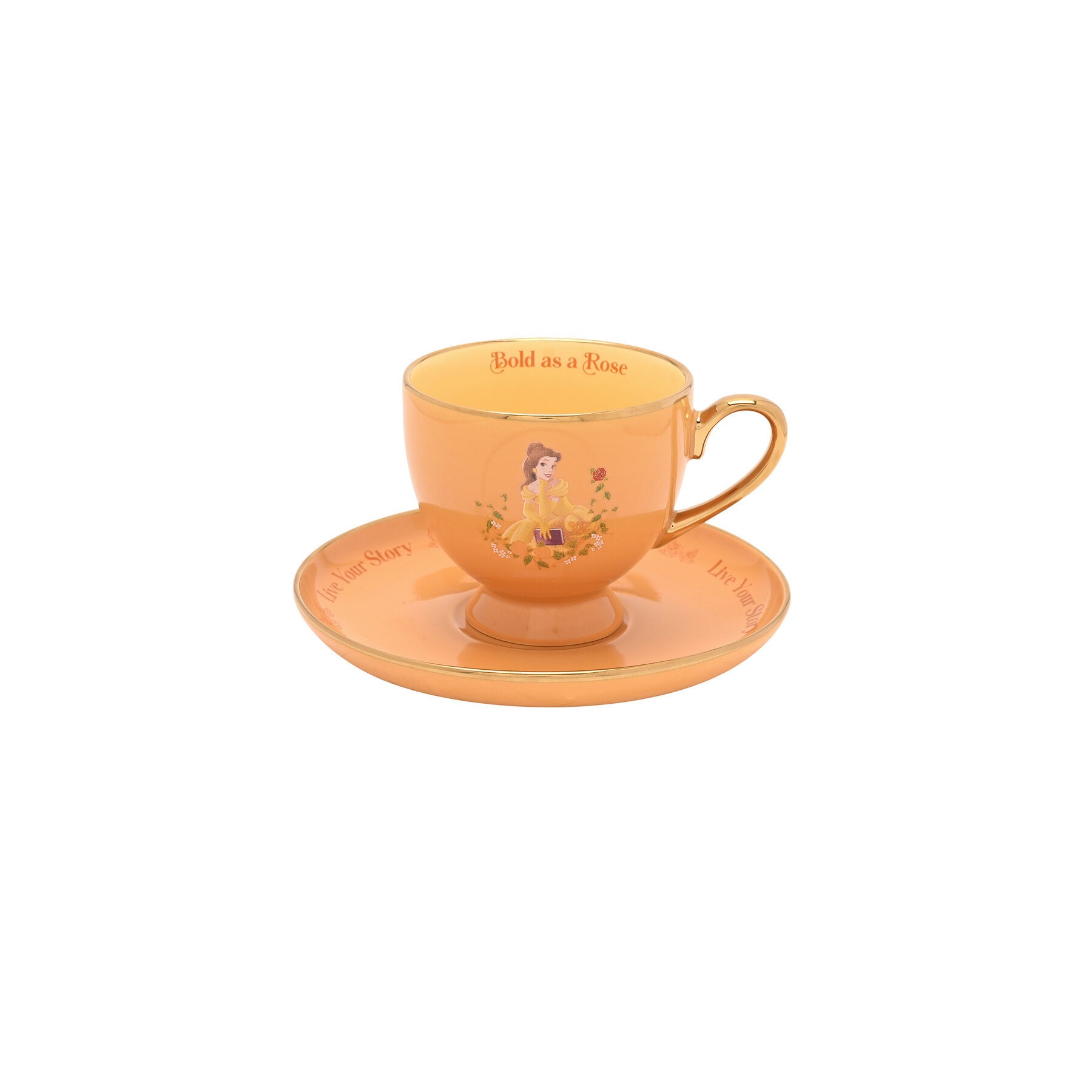 Taza te y platillo Bella Princesas Disney