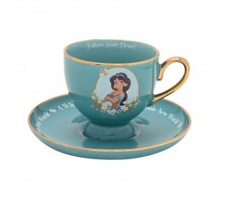 Taza te y platillo Jasmine Princesas Disney