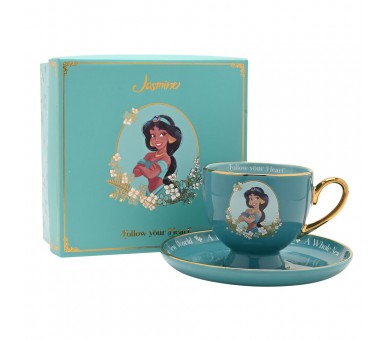 Taza te y platillo Jasmine Princesas Disney