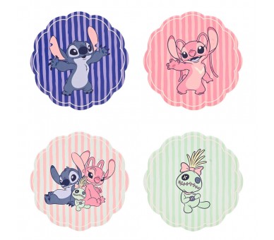 Set 4 posavasos ceramica Stitch Disney