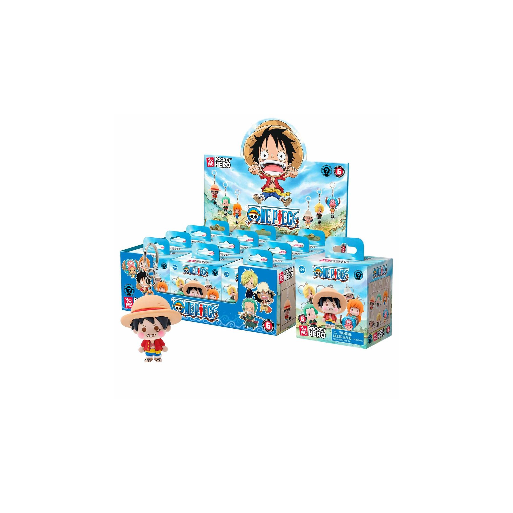 Llavero figura sorpresa One Piece surtido