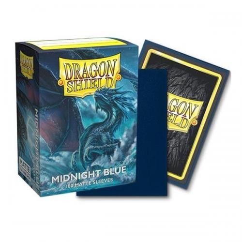 100 Bustine Matte Standard Midnight Blue Dragon Shield