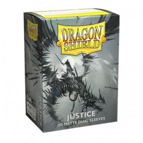 100 Sleeves Standard Size Matte Dual Justice Dragon Shield