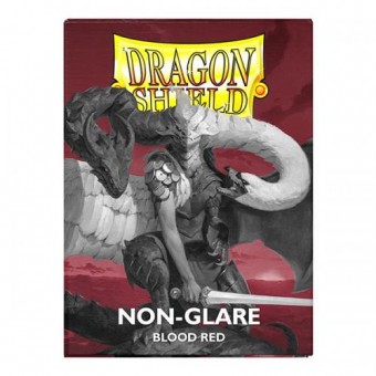 100 Bustine Standard Non Glare Blood Red Matte Dragon Shield