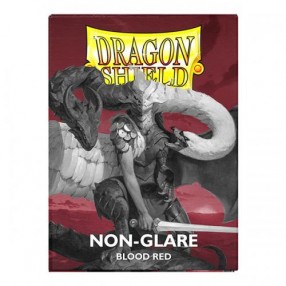 100 Bustine Standard Non Glare Blood Red Matte Dragon Shield