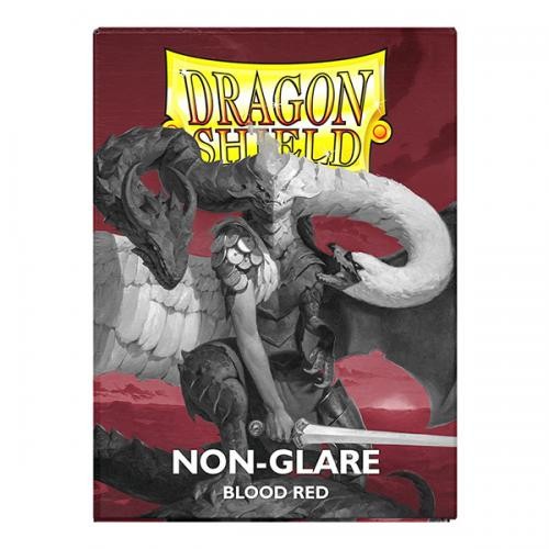 100 Bustine Standard Non Glare Blood Red Matte Dragon Shield
