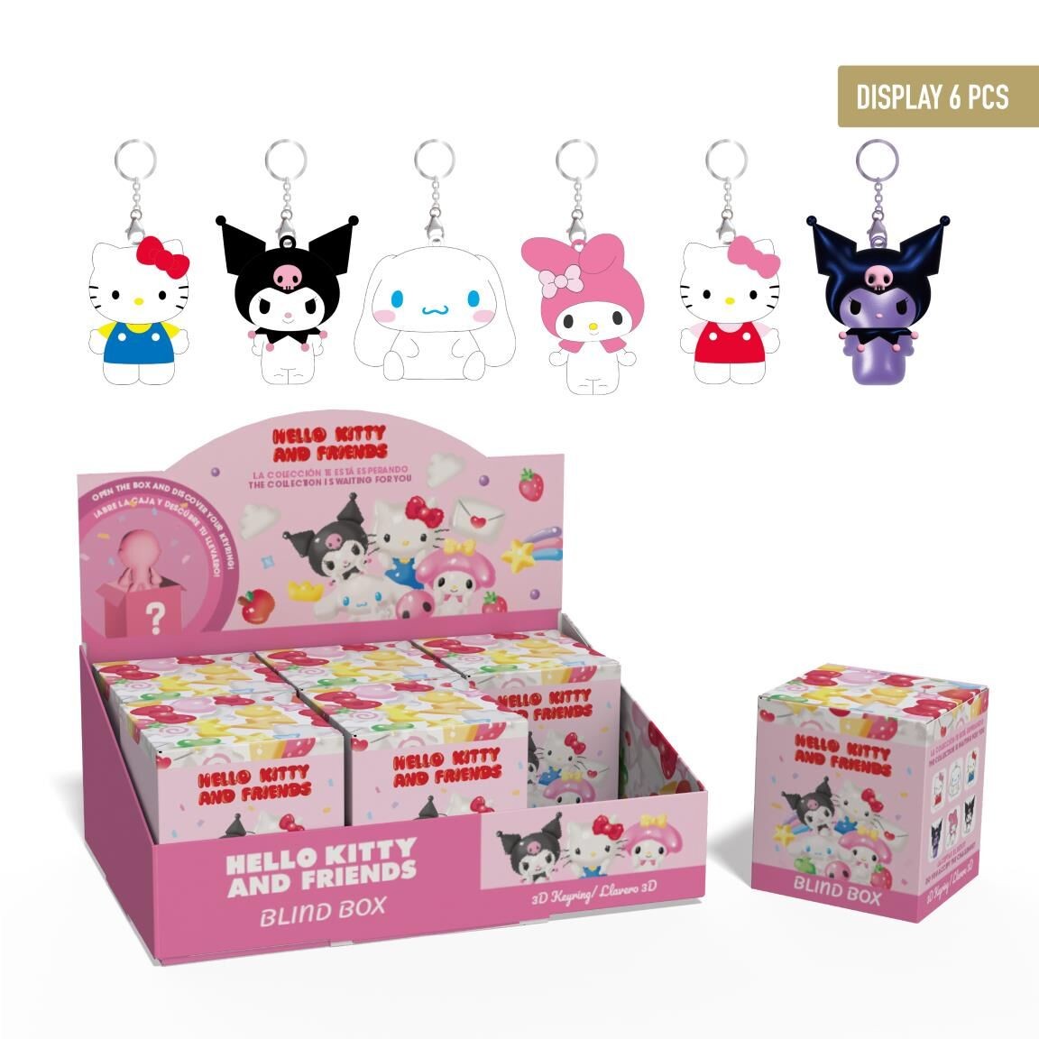 Llavero sorpresa Hello Kitty and Friends surtido