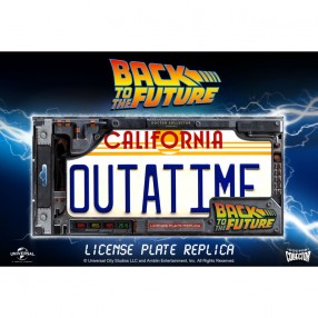 Replica matricula DeLorean Outatime Regreso al Futuro