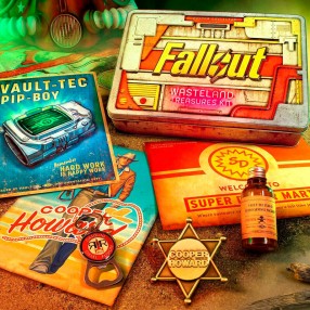 Caja metalica Tesoros del Yermo Fallout