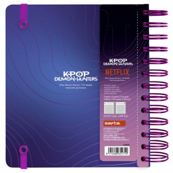 Agenda Escolar KPop Demon Hunters 2026/2027