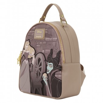 Mochila Spinning Wheel Bella Durmiente & Malefica Disney Loungefly 26cm