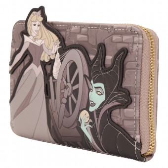 Cartera Spinning Wheel Bella Durmiente & Malefica Disney Loungefly