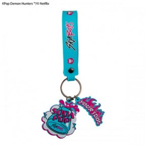 Kpop Demon Hunter Soda Pop Wristlet Keychain