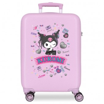 Maleta trolley ABS Retropop Kuromi Hello Kitty 55cm