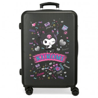 Maleta trolley ABS Retropop Kuromi Hello Kitty 65cm