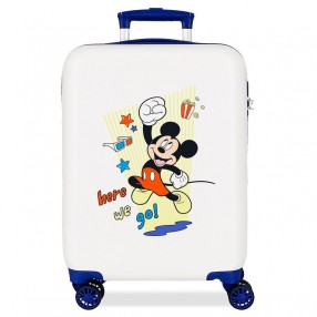 Maleta trolley ABS Here We Go Mickey Disney 55cm
