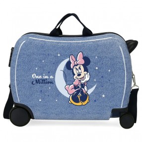 Maleta trolley ABS One In A Million Denim Minnie Disney 50cm