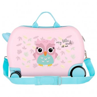 Maleta trolley ABS Happy Pets Owl Roll Road 45cm