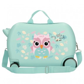 Maleta trolley ABS Happy Pets Owl Roll Road 45cm