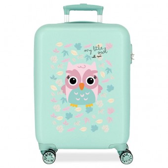 Maleta trolley ABS Happy Pets Owl Roll Road 55cm