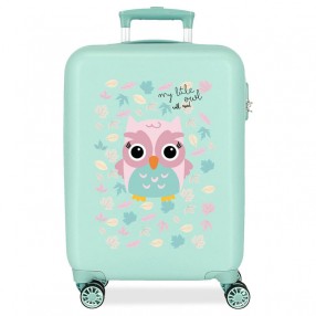 Maleta trolley ABS Happy Pets Owl Roll Road 55cm