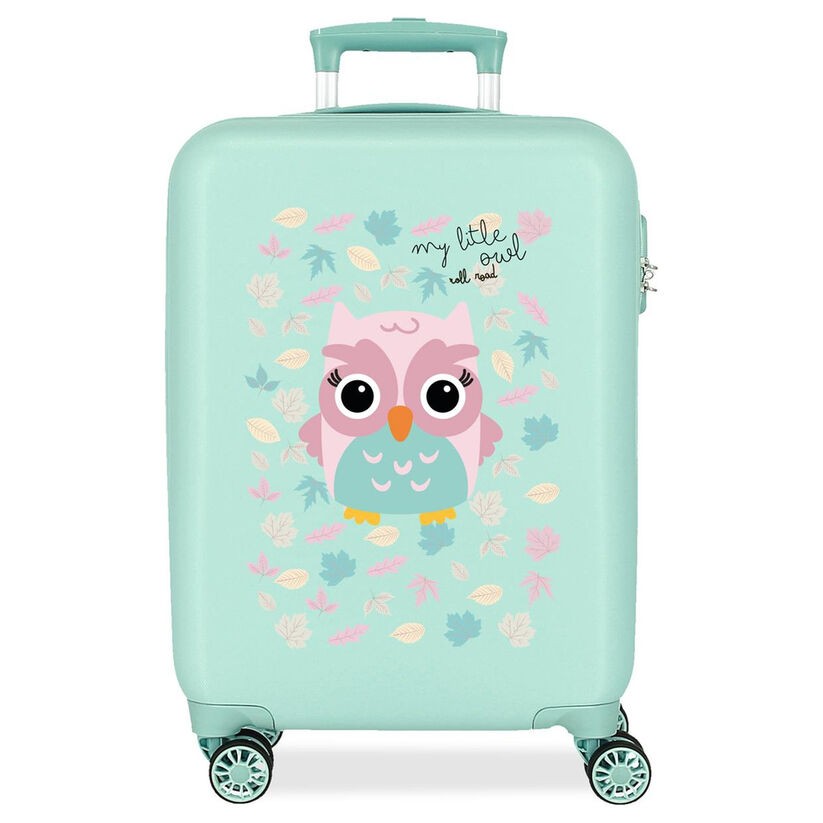 Maleta trolley ABS Happy Pets Owl Roll Road 55cm