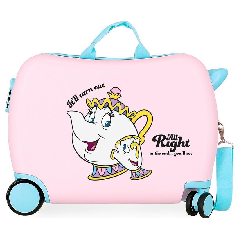 Maleta trolley ABS All Right Chip La Bella y la Bestia Disney 50cm